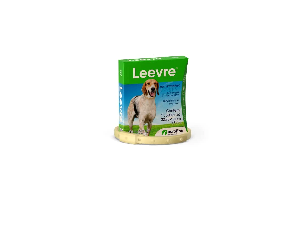 Ourofino Leevre Grande — coleira para cães, 63 cm, 32,75 g, 1 unidade