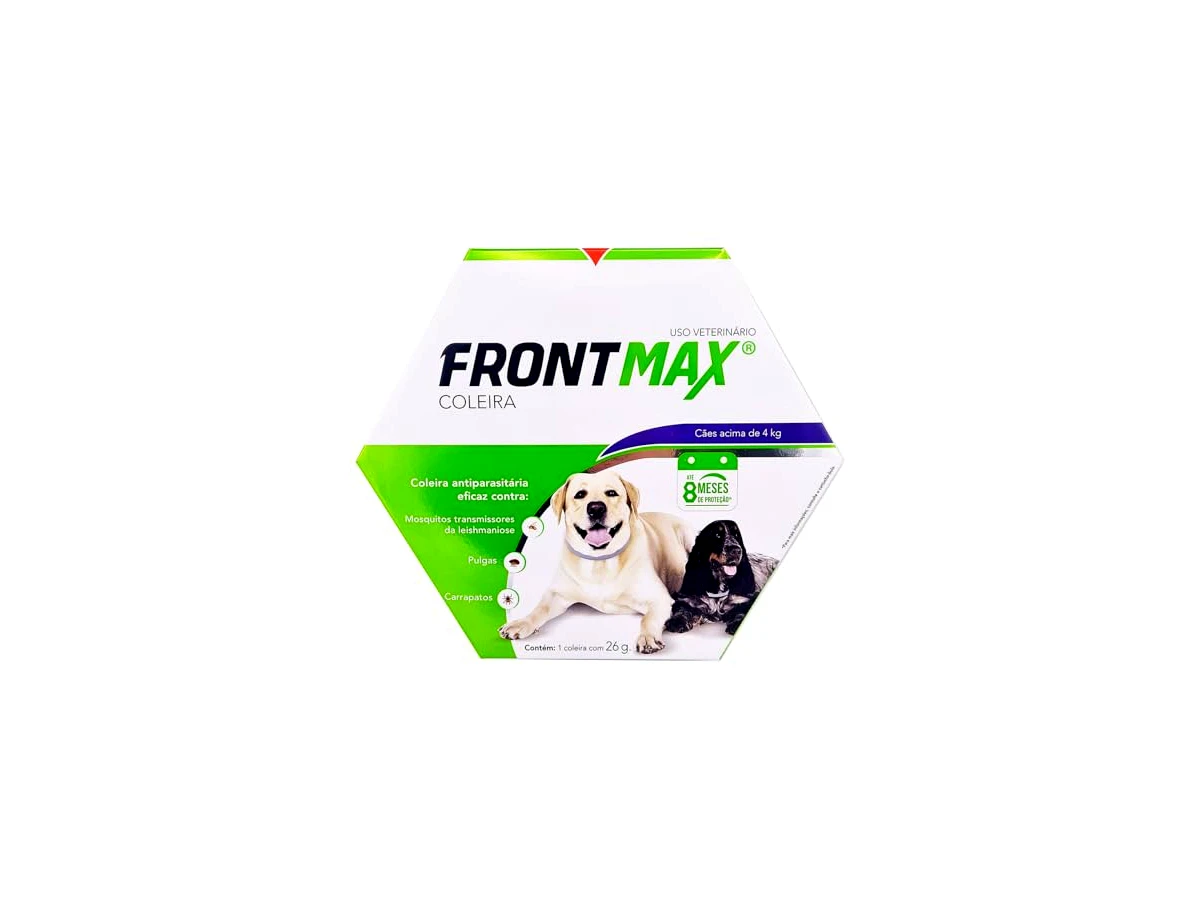 Vetoquinol Frontmax Coleira — cães acima de 4 kg, 70 cm, 26 g, 1 unidade