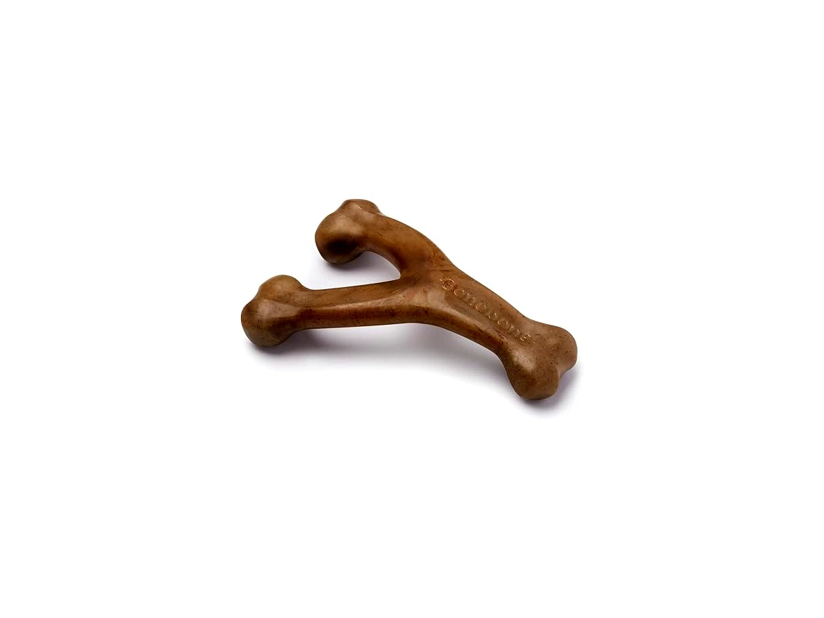 Benebone Wishbone Real Bacon Médio/M — modelo 808600, formato Y, embalagem com 1 unidade