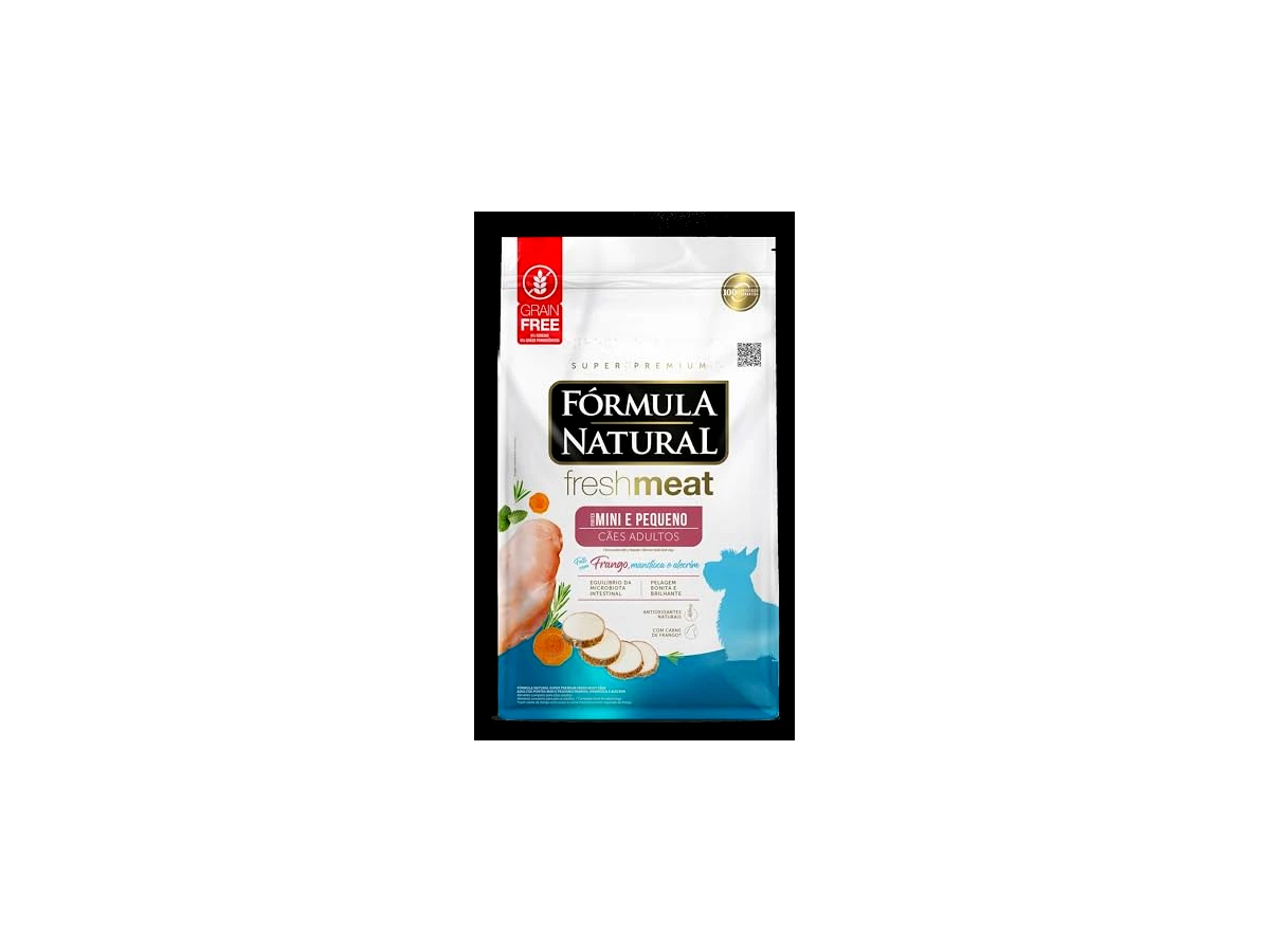 Fórmula Natural Fresh Meat — Frango, Mandioca e Alecrim — cães adultos de portes mini e pequeno — 2,5 kg