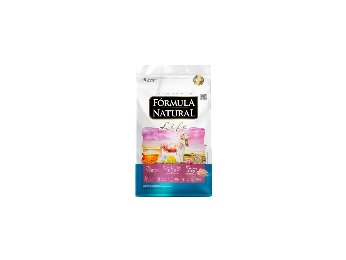 Fórmula Natural Life — cães adultos de portes mini e pequeno — 7 kg — identificação comercial "FN Life AD Port Mini/Peq"