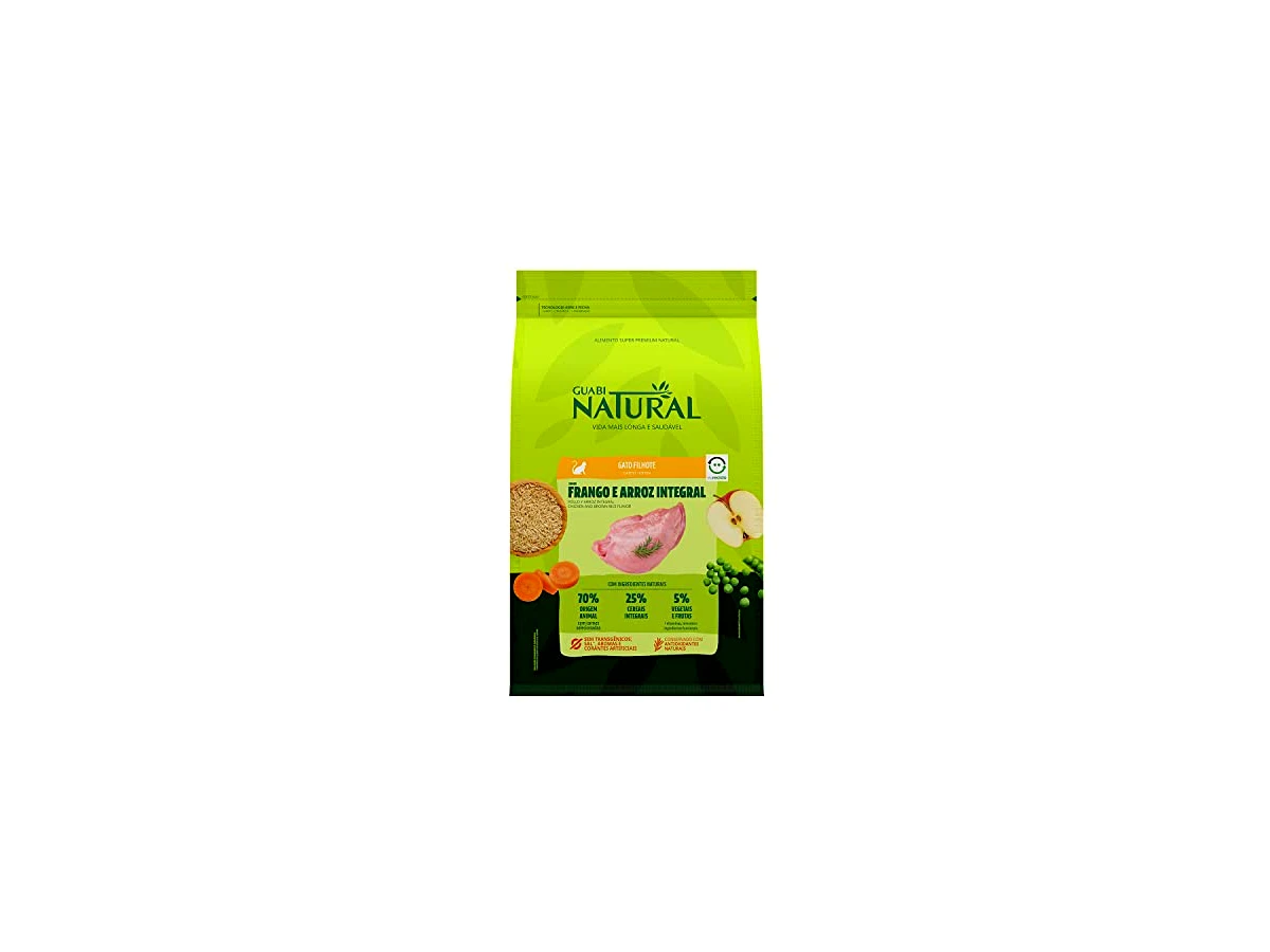 GUABI NATURAL GATO FILHOTE FRANGO E ARROZ 1,5kg
