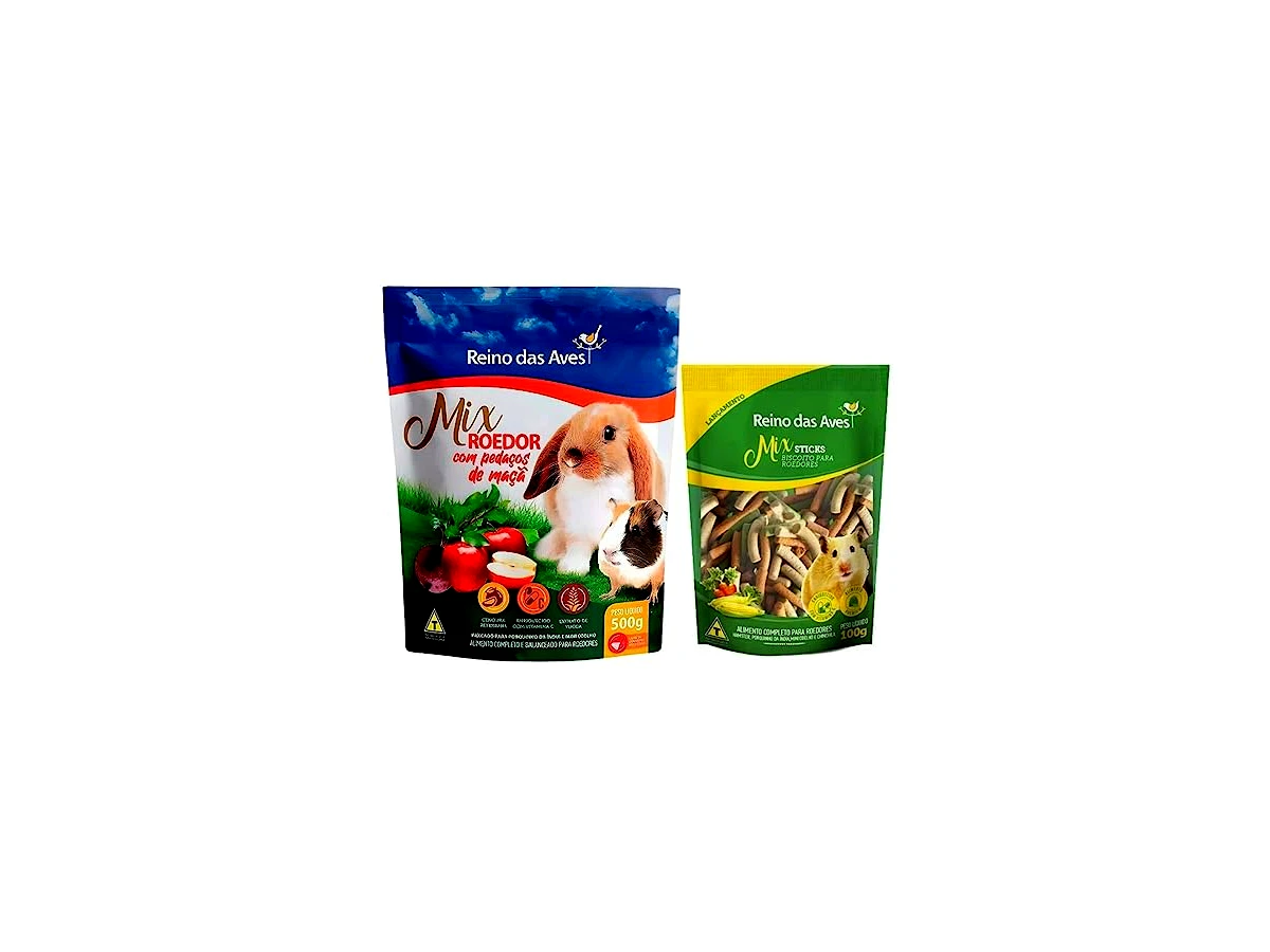 Ração Porquinho Da Índia e Mini Coelho 500g