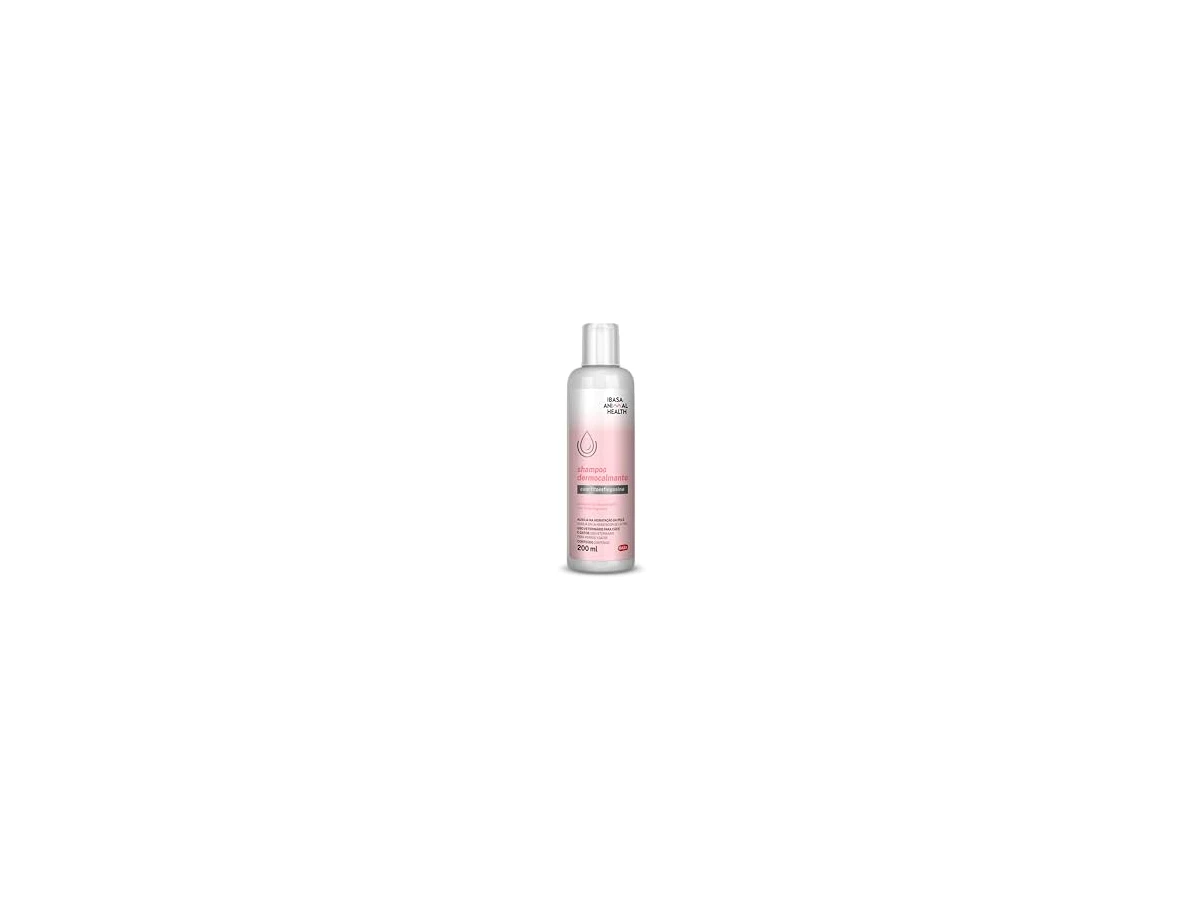 Ibasa Shampoo Dermocalmante para Cães e Gatos — frasco de 200 ml, unidade avulsa