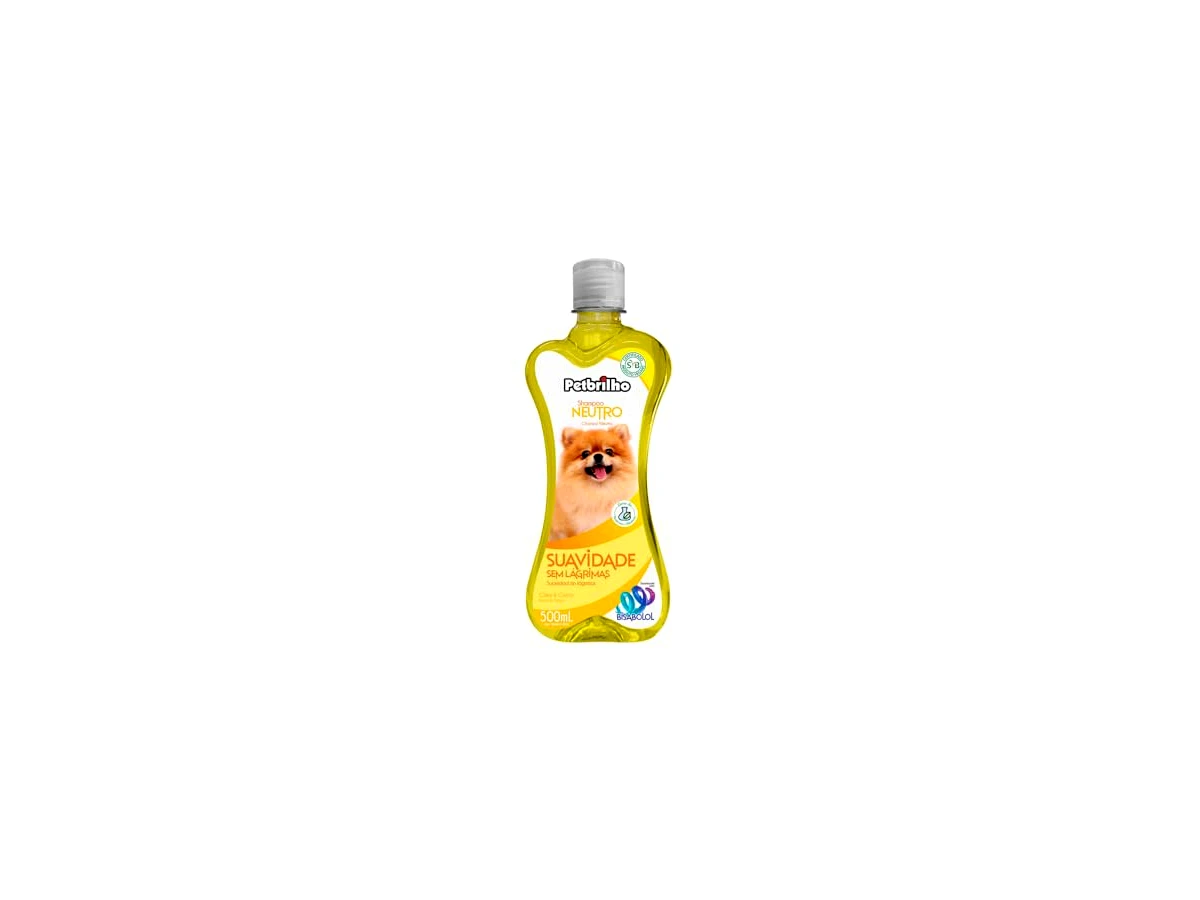 Petbrilho Shampoo Neutro — fabricante Interbrilho, frasco de 500 ml, unidade avulsa